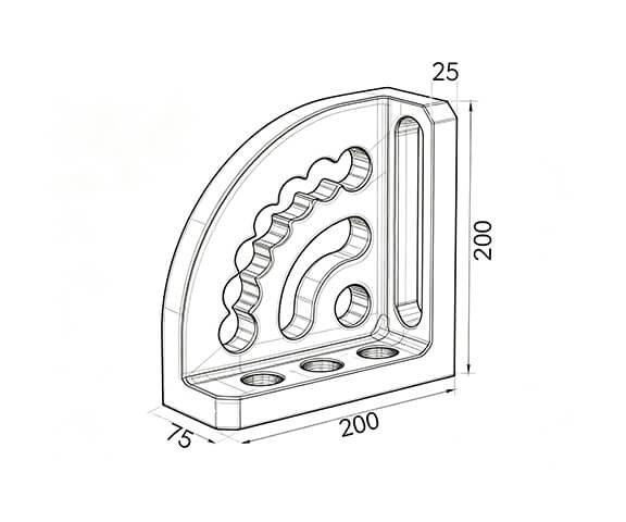Adjustable Angle bracket(L)