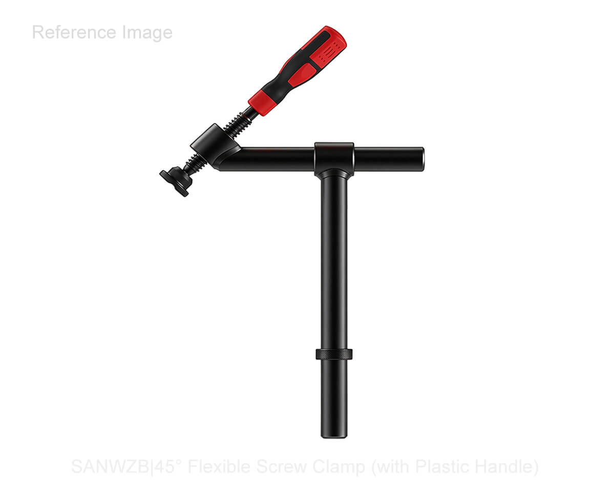 45° Flexible Screw Clamp With Plastic Handle