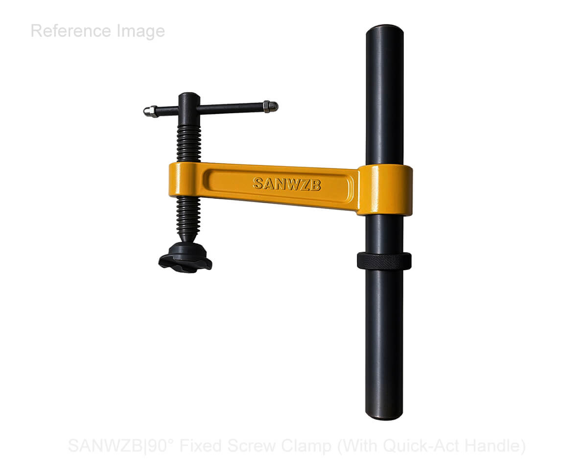 90° Fixed Screw Clamp With Quick-Act Handle Ref.2
