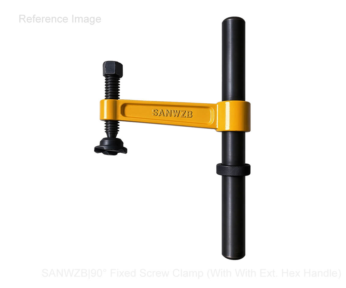 90° Fixed Screw Clamp With Ext. Hex Handle Ref.3