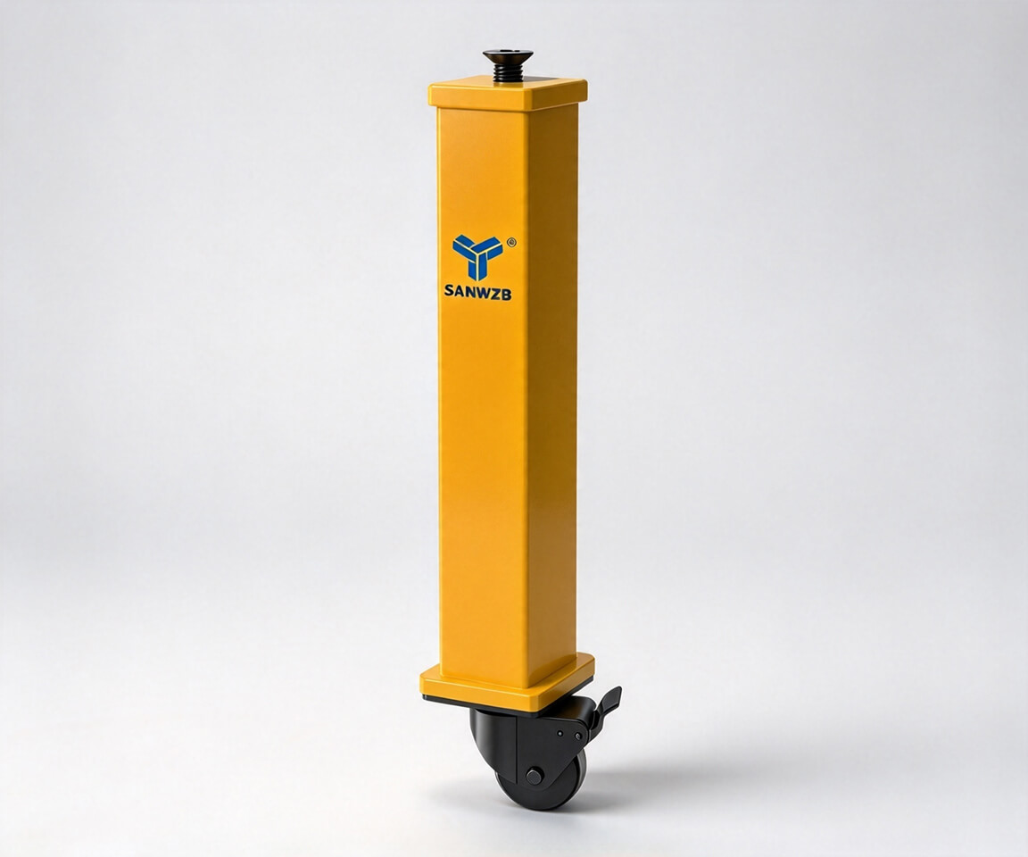 SANWZB Square Leg with Brake Caster - mobile solution with locking wheels