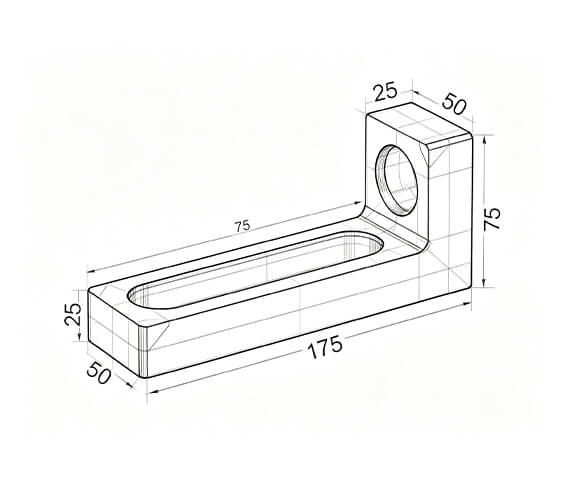 D28-Clamping and locating angle (175x50x75)