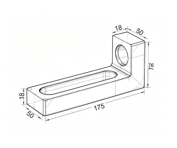 D22-Clamping and locating angle (175x50x75)