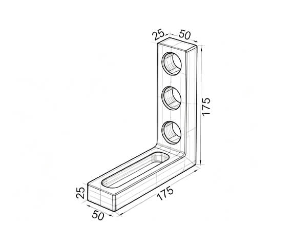 D28-Clamping and locating angle (175x50x175-KC)