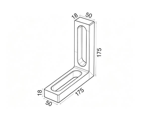 D22-Clamping and locating angle (175x50x175-CC)