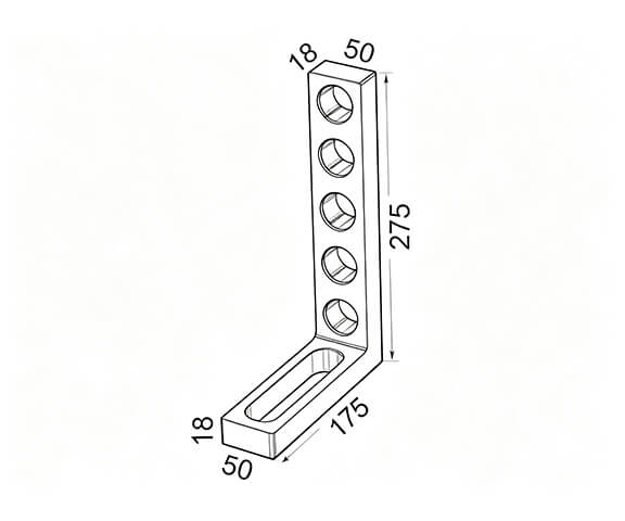 D22-Clamping and locating angle (175x50x275)