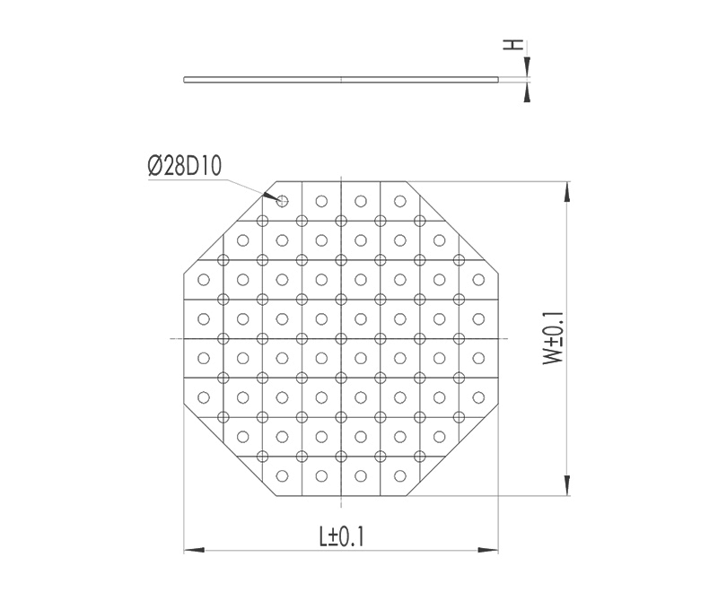 D28-Clamping and adapter plate (X)